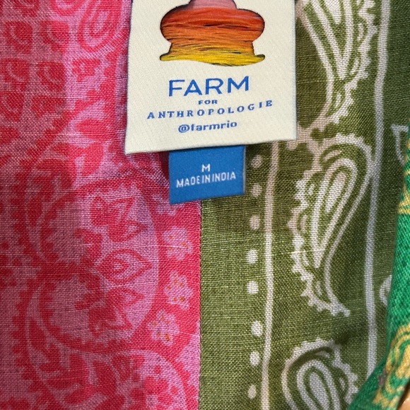 Farm x Anthropologie Surf Shirt Patchwork - Picture 5 of 5